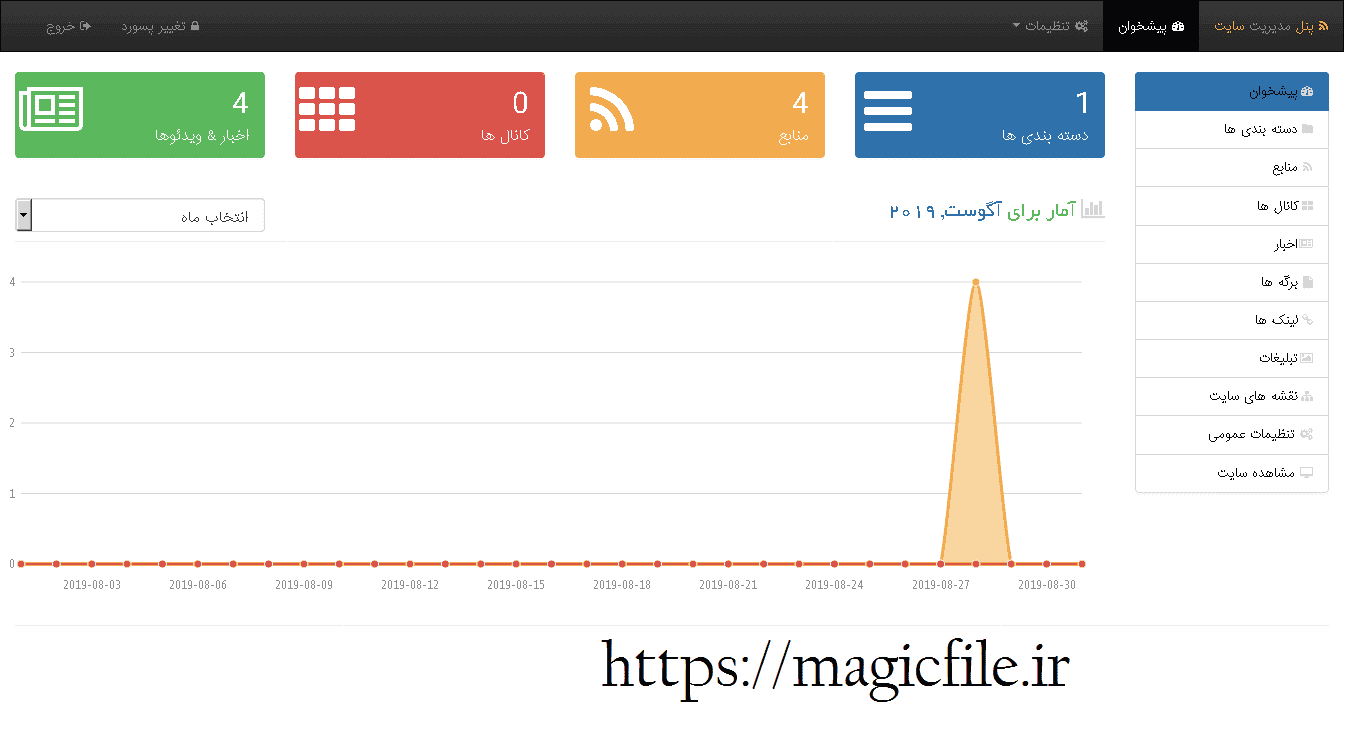 دانلود اسکریپت خبرخوان بصورت کامل و سئو شده4