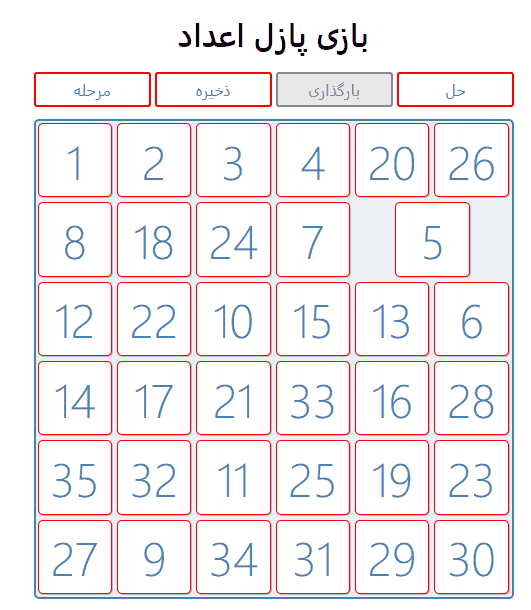 دانلود پروژه اسکریپت پازل با javascript